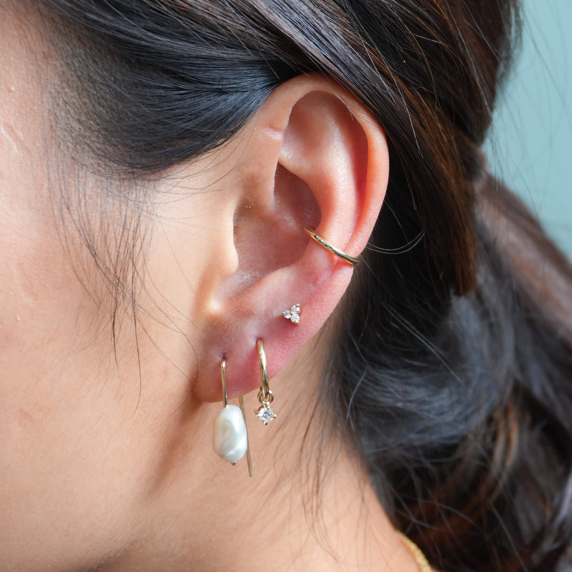 DIAMOND TRIO | STUD EARRINGS