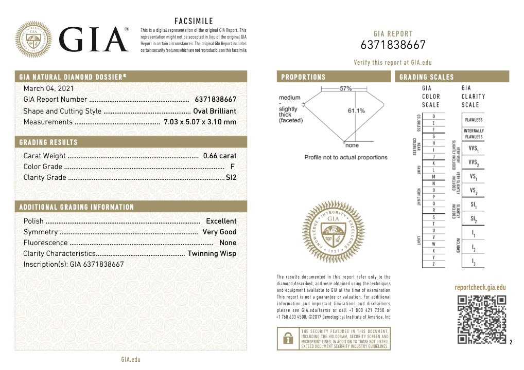 OVAL DIAMOND / TRILOGY RING