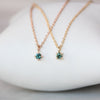Australian Parti Sapphire Necklace petite rose and yellow gold