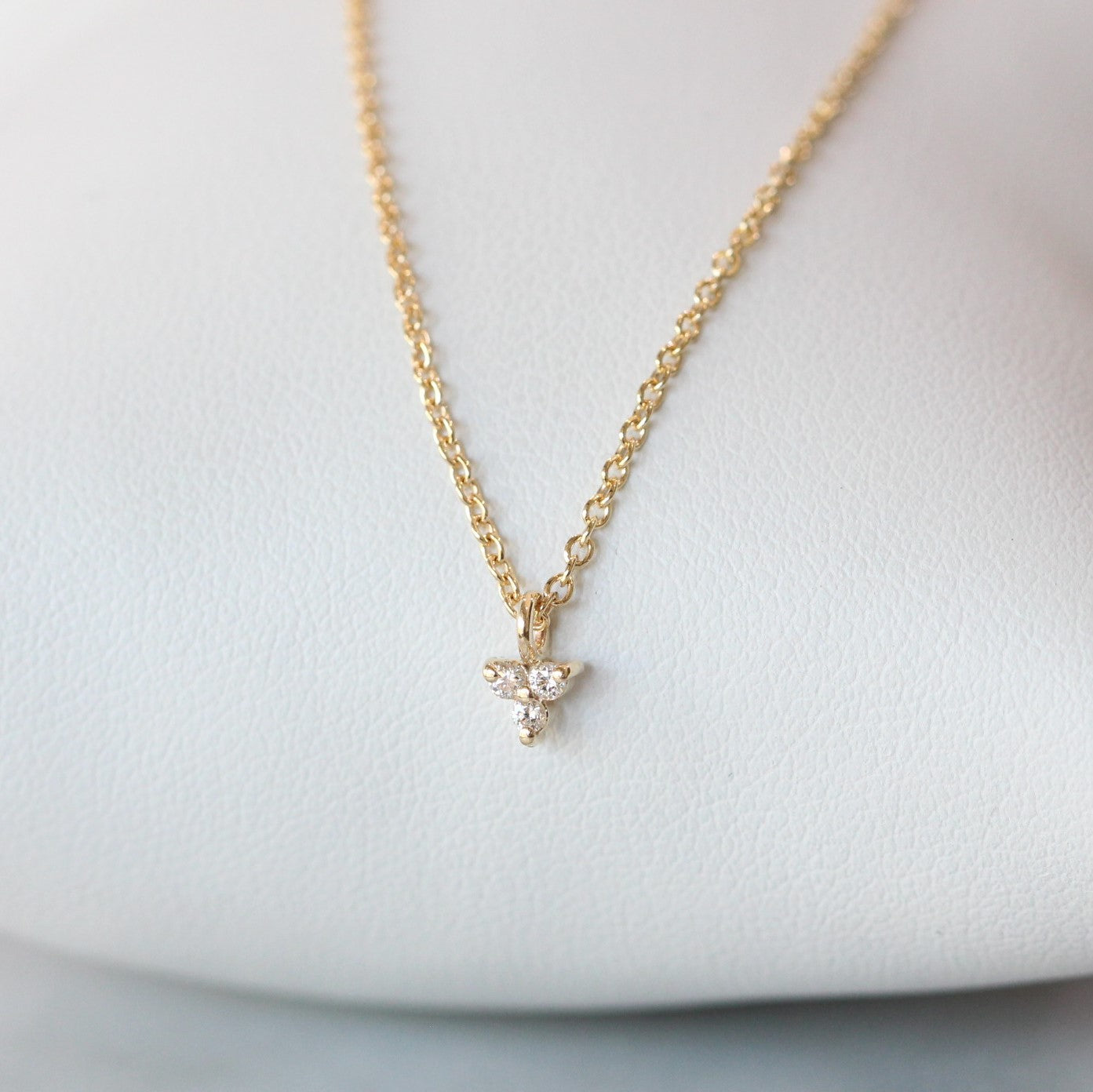 Diamond trio necklace