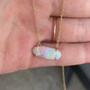 ELONGATED OVAL / OPAL NECKLACE