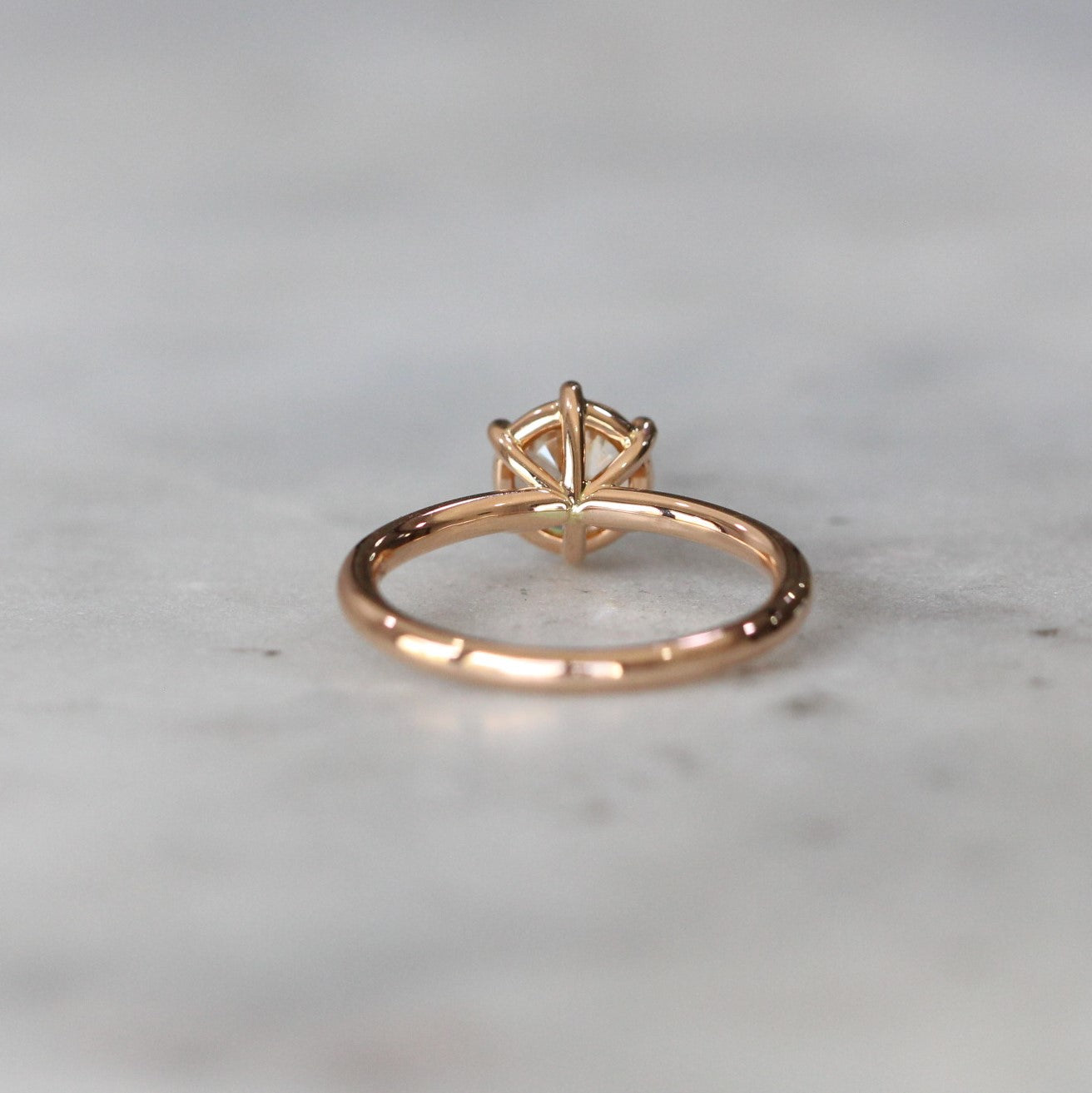 6 CLAW ROUND MORGANITE RING Meg Maskell Fine Jewellery