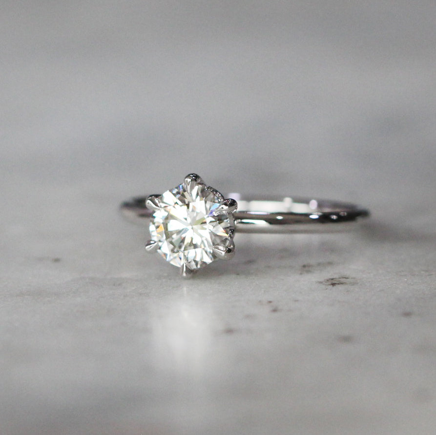 LAB CREATED / ROUND DIAMOND RING