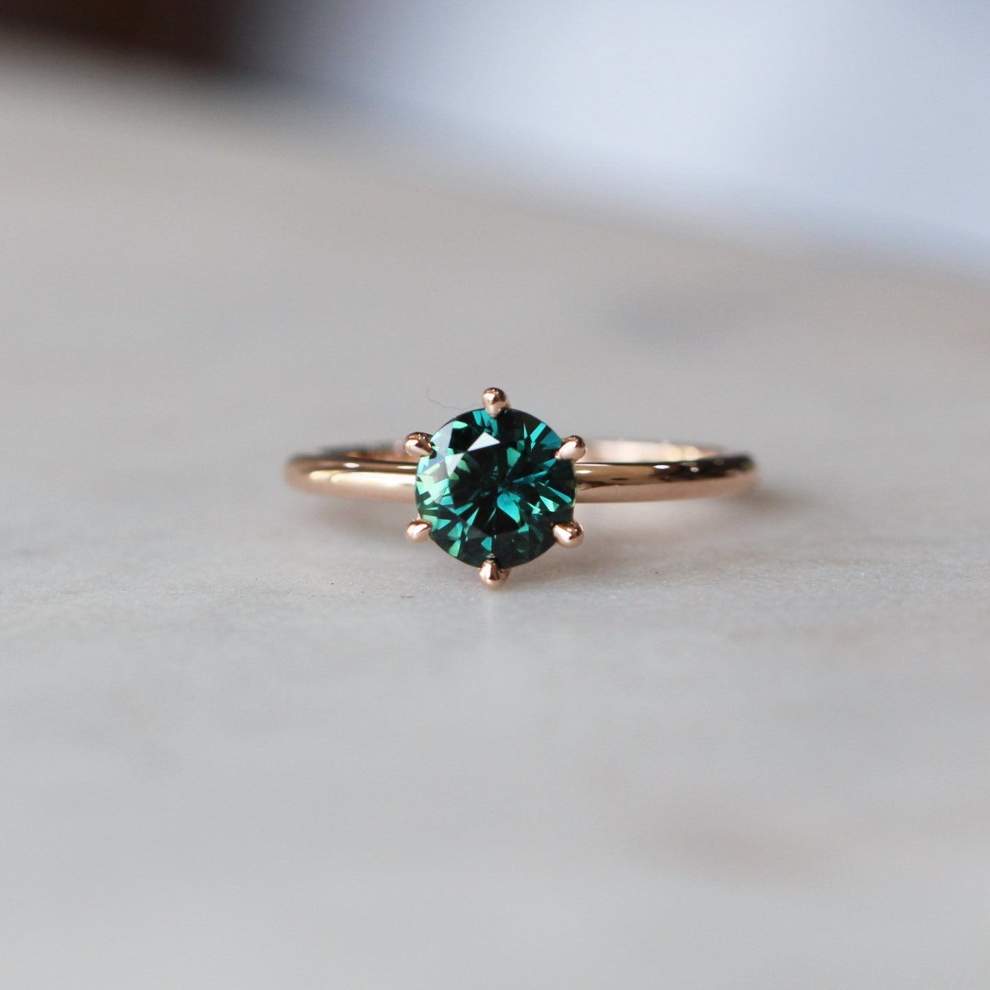 GREEN PARTI SAPPHIRE RING