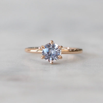 LILAC / SAPPHIRE SOLITAIRE RING