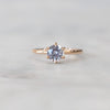 LILAC / SAPPHIRE SOLITAIRE RING