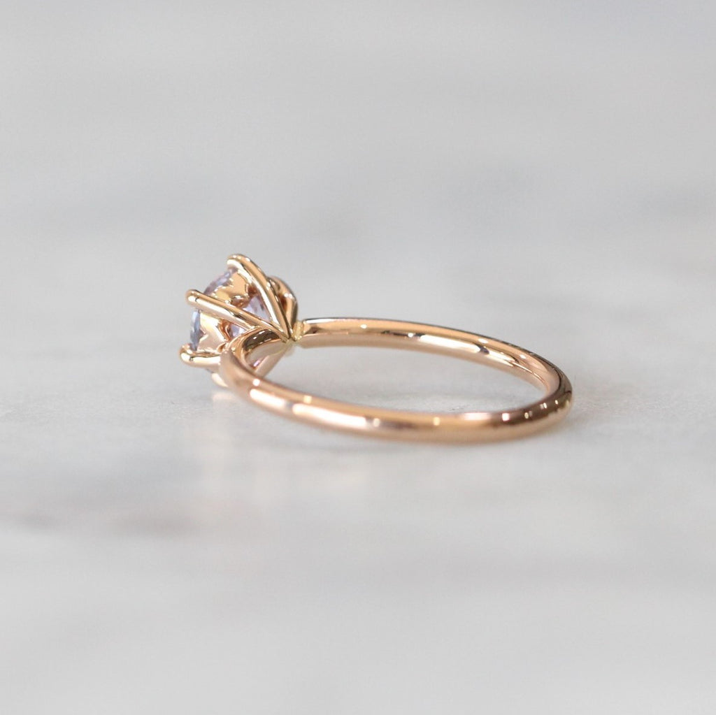 LILAC / SAPPHIRE SOLITAIRE RING
