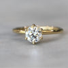 LAB CREATED / ROUND DIAMOND RING 0.89ct