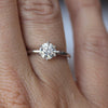 ROUND LAB CREATED / WHITE DIAMOND RING 0.87ct