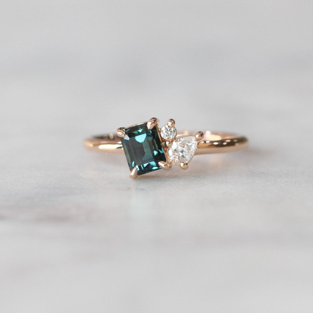 ASYMMETRIC / PARTI SAPPHIRE RING