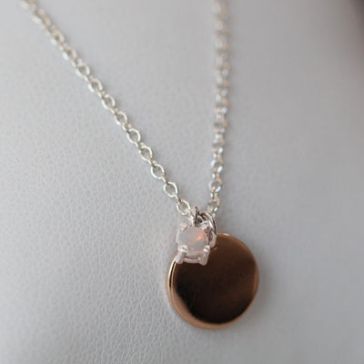 OPAL DISC / NECKLACE