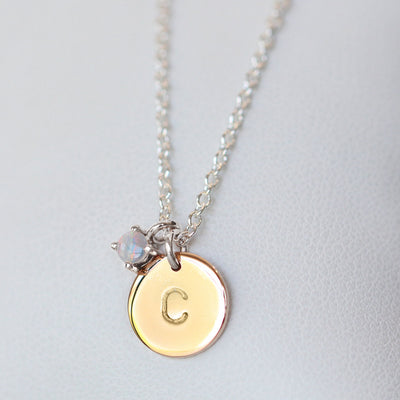 OPAL DISC / NECKLACE
