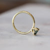 ROUND / TEAL AUSTRALIAN PARTI SAPPHIRE RING