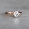 ROUND LAB DIAMOND \ LOTUS RING