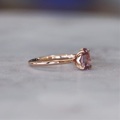 PEAR / ROSE CEYLON SAPPHIRE RING