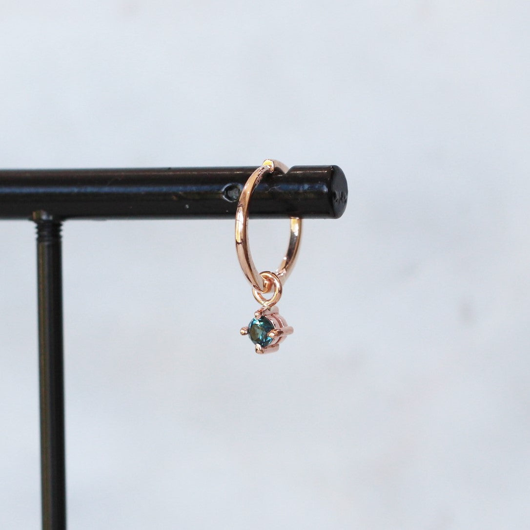 PARTI SAPPHIRE / MINI HOOP EARRINGS