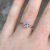 LILAC / SAPPHIRE SOLITAIRE RING