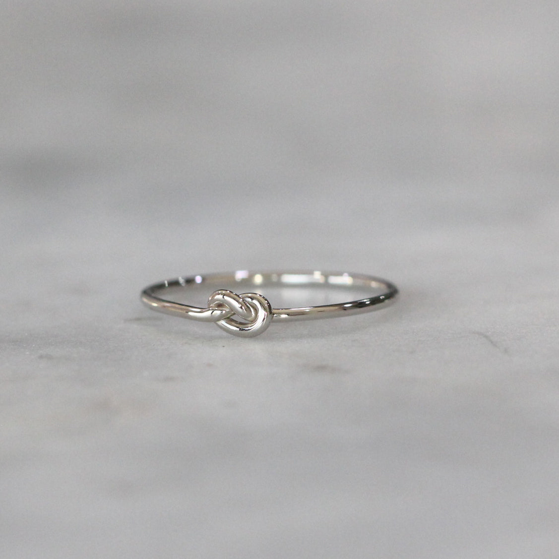 White gold knot ring Clearance