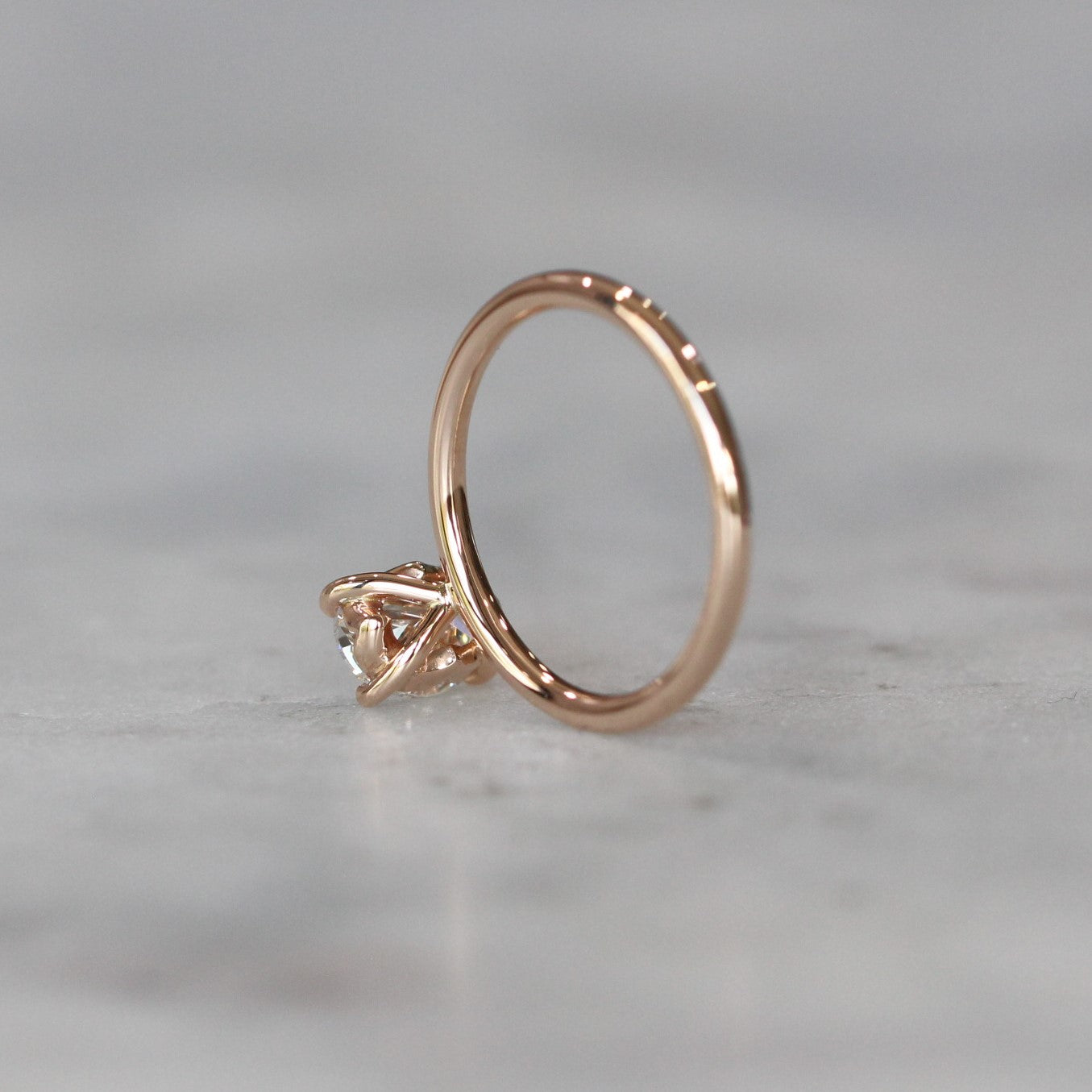 OVAL LAB CREATED DIAMOND / SOLITAIRE RING ii