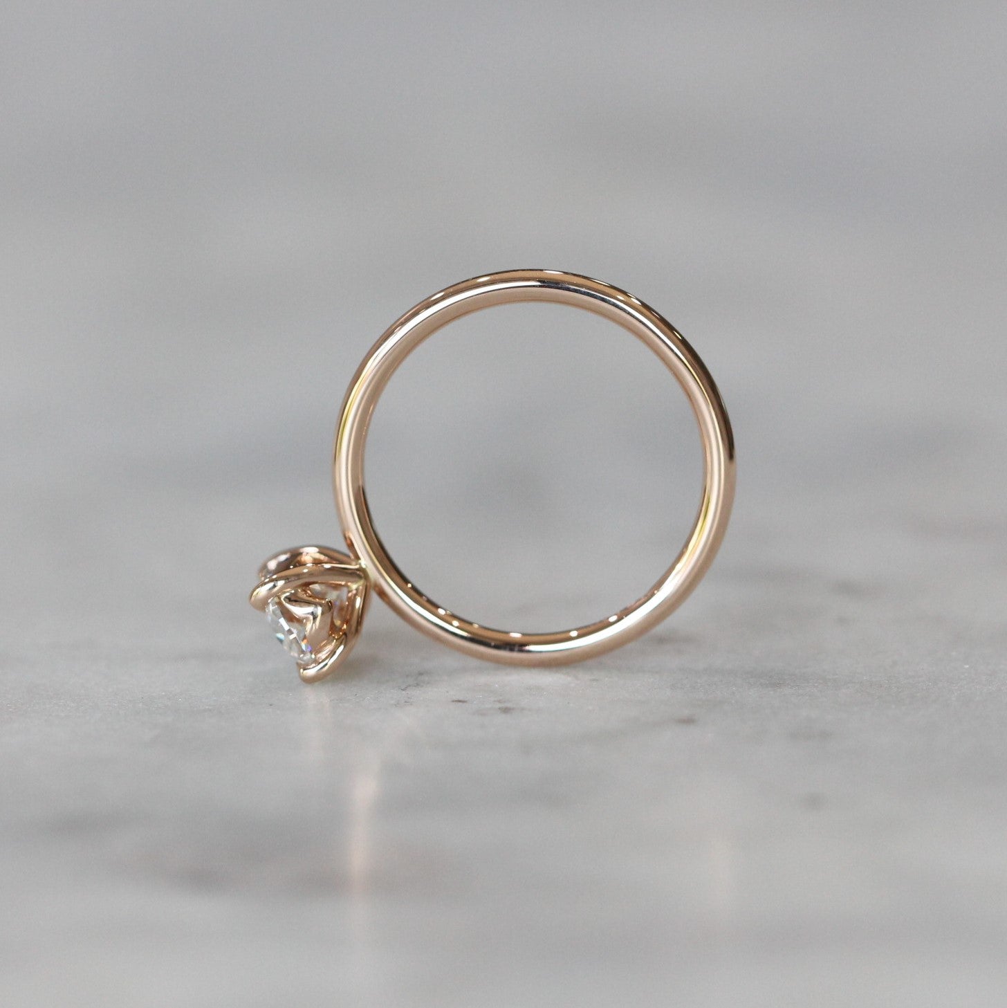 OVAL LAB CREATED DIAMOND / SOLITAIRE RING ii