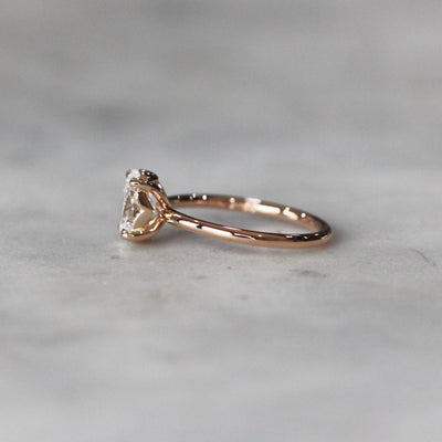 OVAL LAB CREATED DIAMOND / SOLITAIRE RING