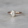 OVAL LAB CREATED DIAMOND / SOLITAIRE RING iV