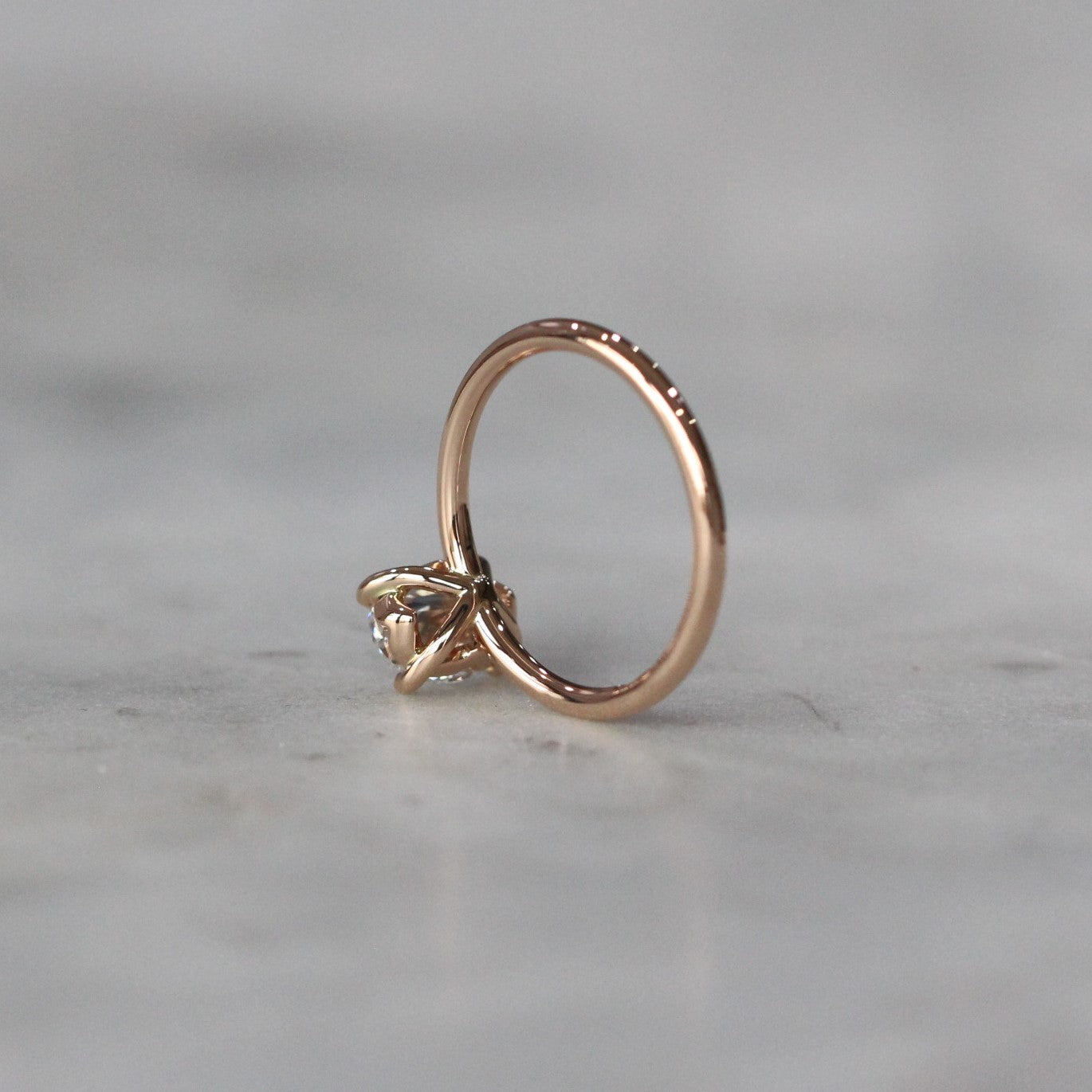 OVAL LAB CREATED DIAMOND / SOLITAIRE RING