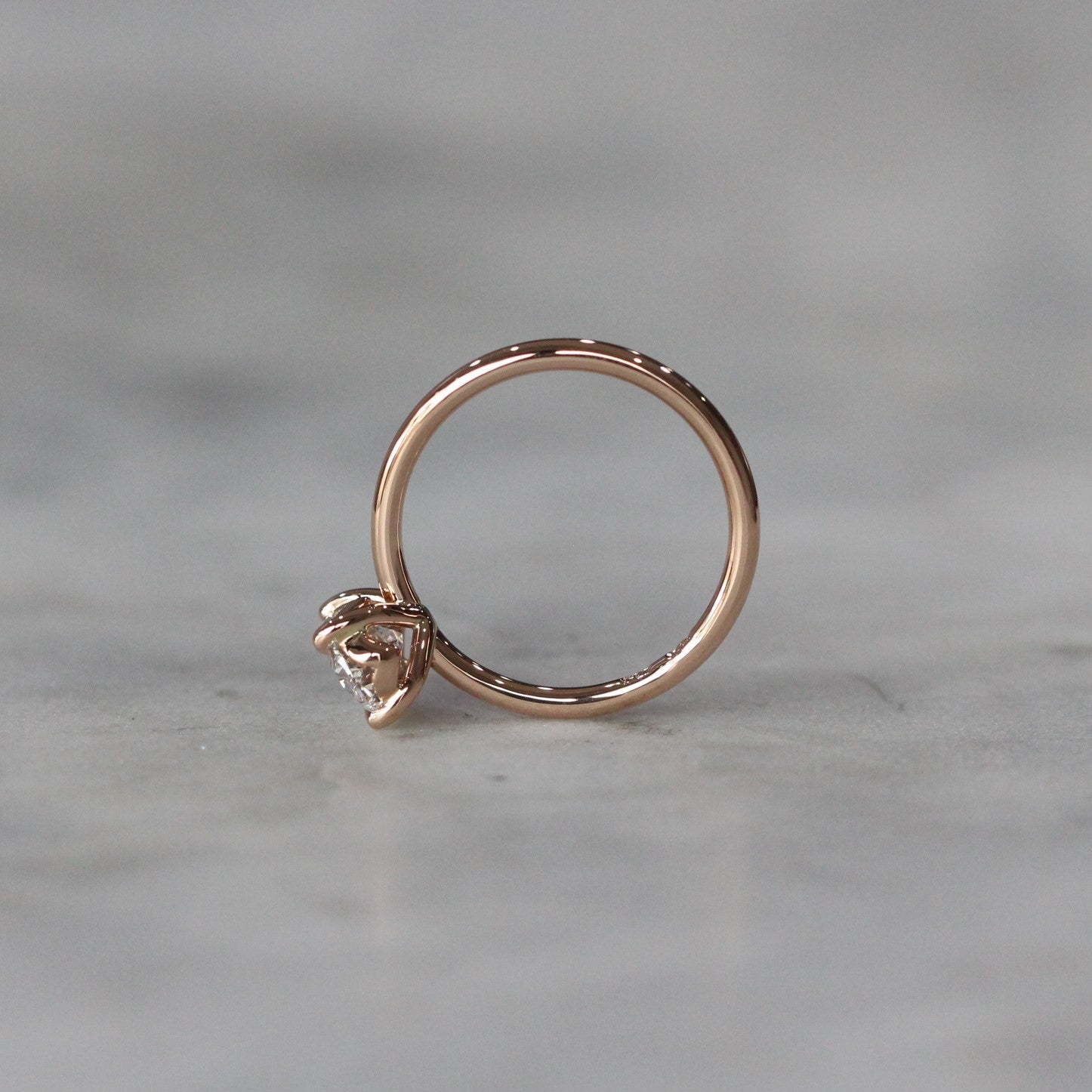 OVAL LAB CREATED DIAMOND / SOLITAIRE RING