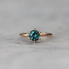 ROUND / TEAL PARTI SAPPHIRE RING II