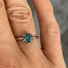 ROUND / TEAL PARTI SAPPHIRE RING II