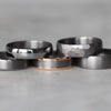 TANTALUM HALF ROUND / TEXTURED WEDDING BAND