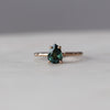 PEAR / SAPPHIRE SOLITAIRE RING