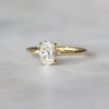 OVAL LAB CREATED DIAMOND / SOLITAIRE RING V
