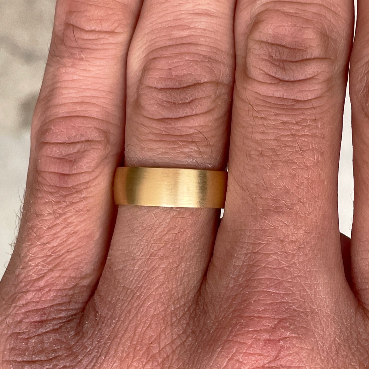 Half round hotsell gold ring