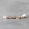 DIVINE PEARL & DIAMOND / HOOP EARRINGS