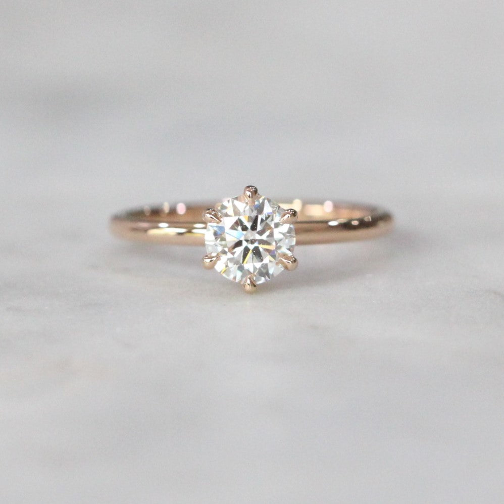 LAB CREATED / ROUND DIAMOND RING IV