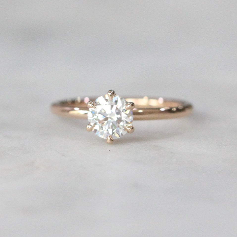 LAB CREATED / ROUND DIAMOND RING IV