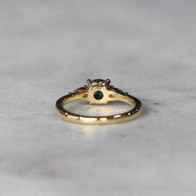 ROUND TEAL PARTI / TRILOGY RING