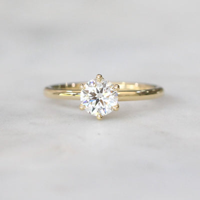 LAB CREATED / ROUND DIAMOND RING V