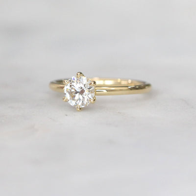 LAB CREATED / ROUND DIAMOND RING V