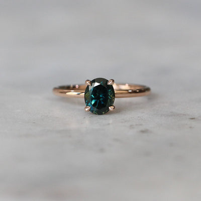 OVAL / PARTI SAPPHIRE RING
