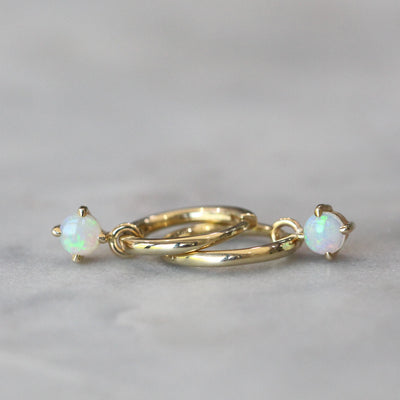 OPAL / HOOP EARRINGS