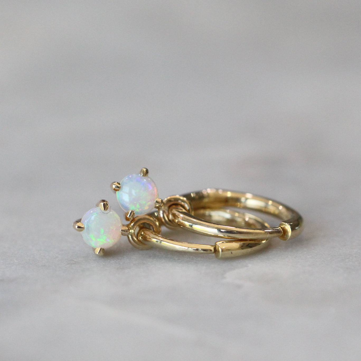 OPAL | HOOP EARRINGS
