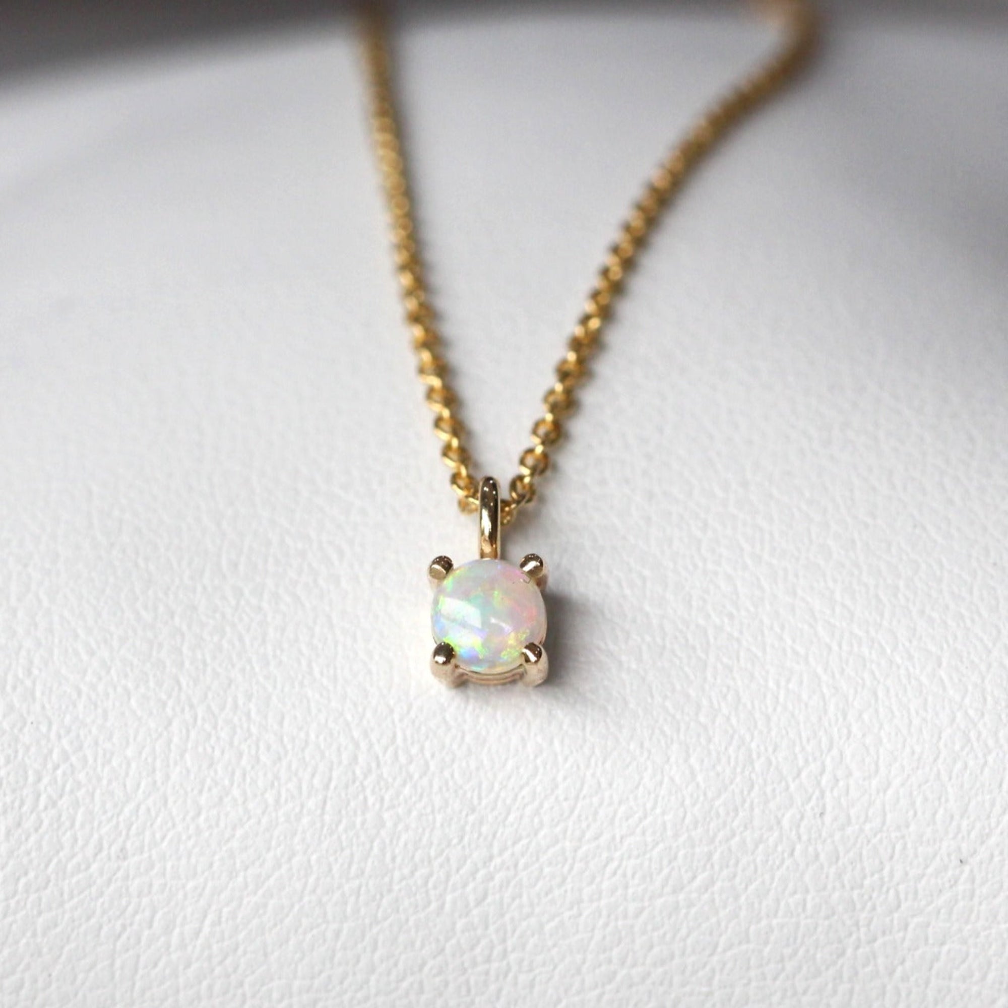 Petite opal necklace