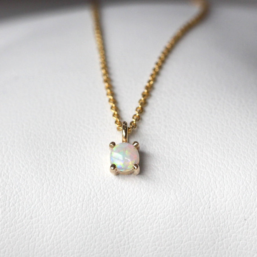 Petite opal necklace