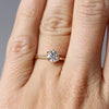 ROUND LAB CREATED DIAMOND / SOLITAIRE RING