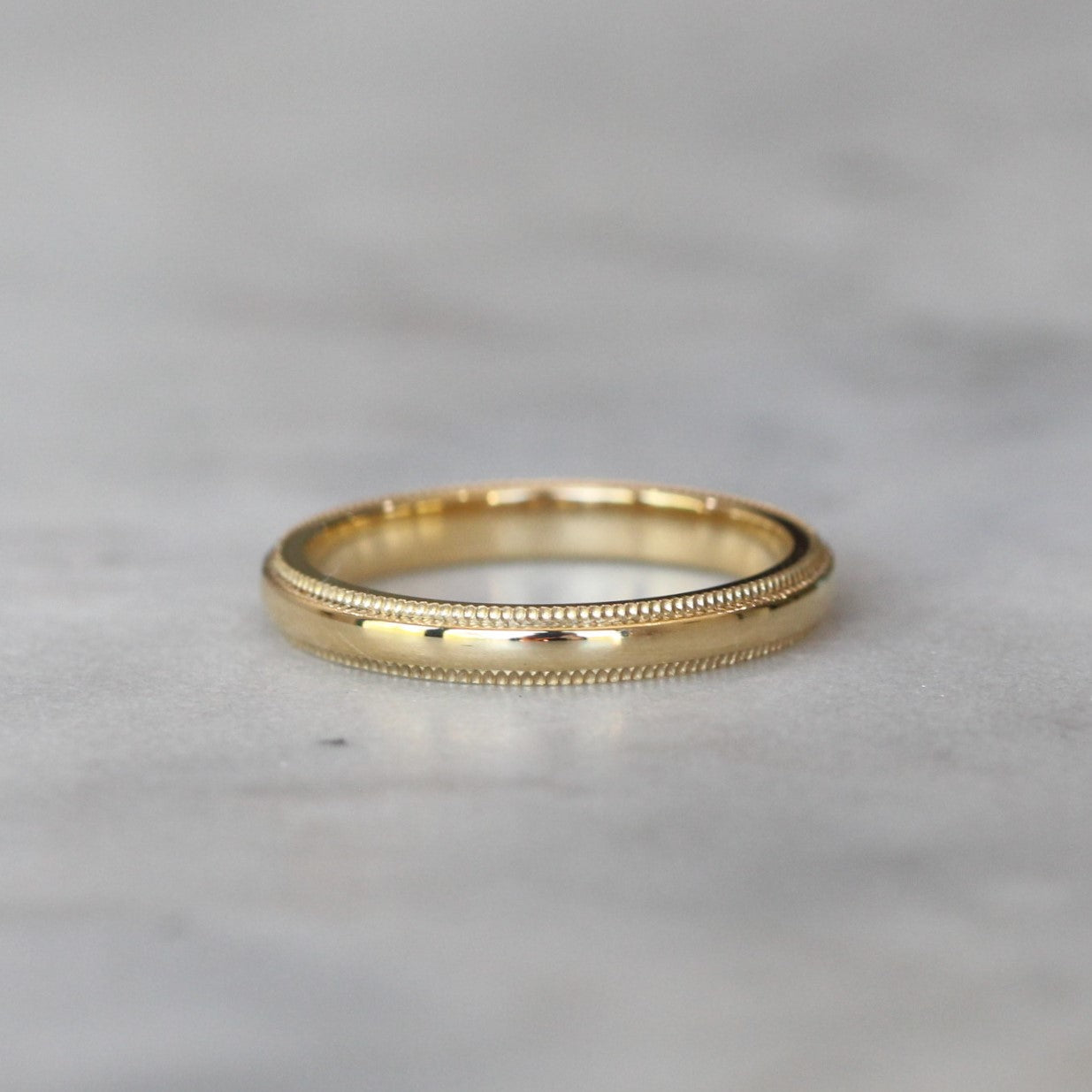 MILLGRAIN WEDDING BAND