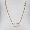 FREEFORM OPAL / DIAMOND TRIO NECKLACE