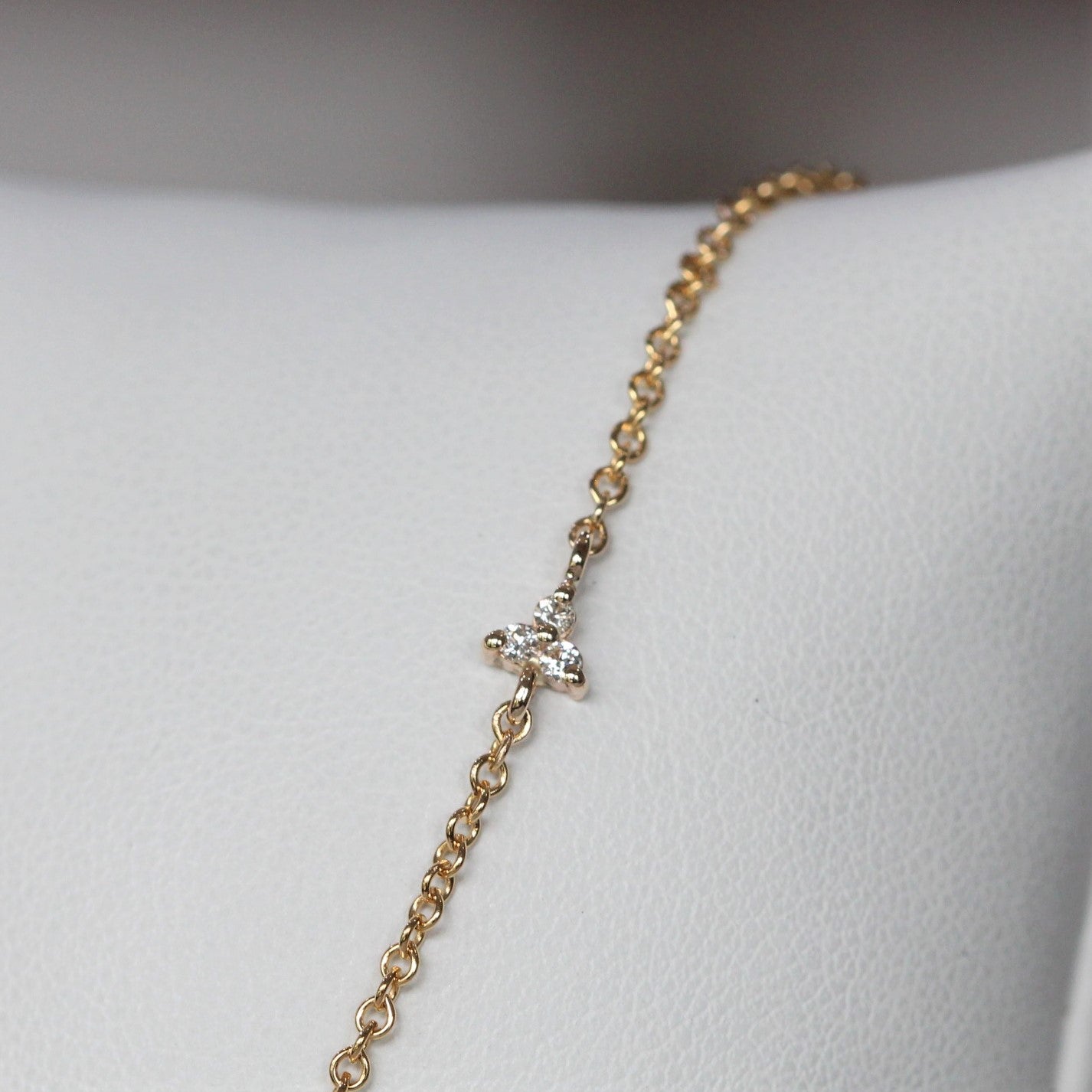 FREEFORM OPAL / DIAMOND TRIO NECKLACE