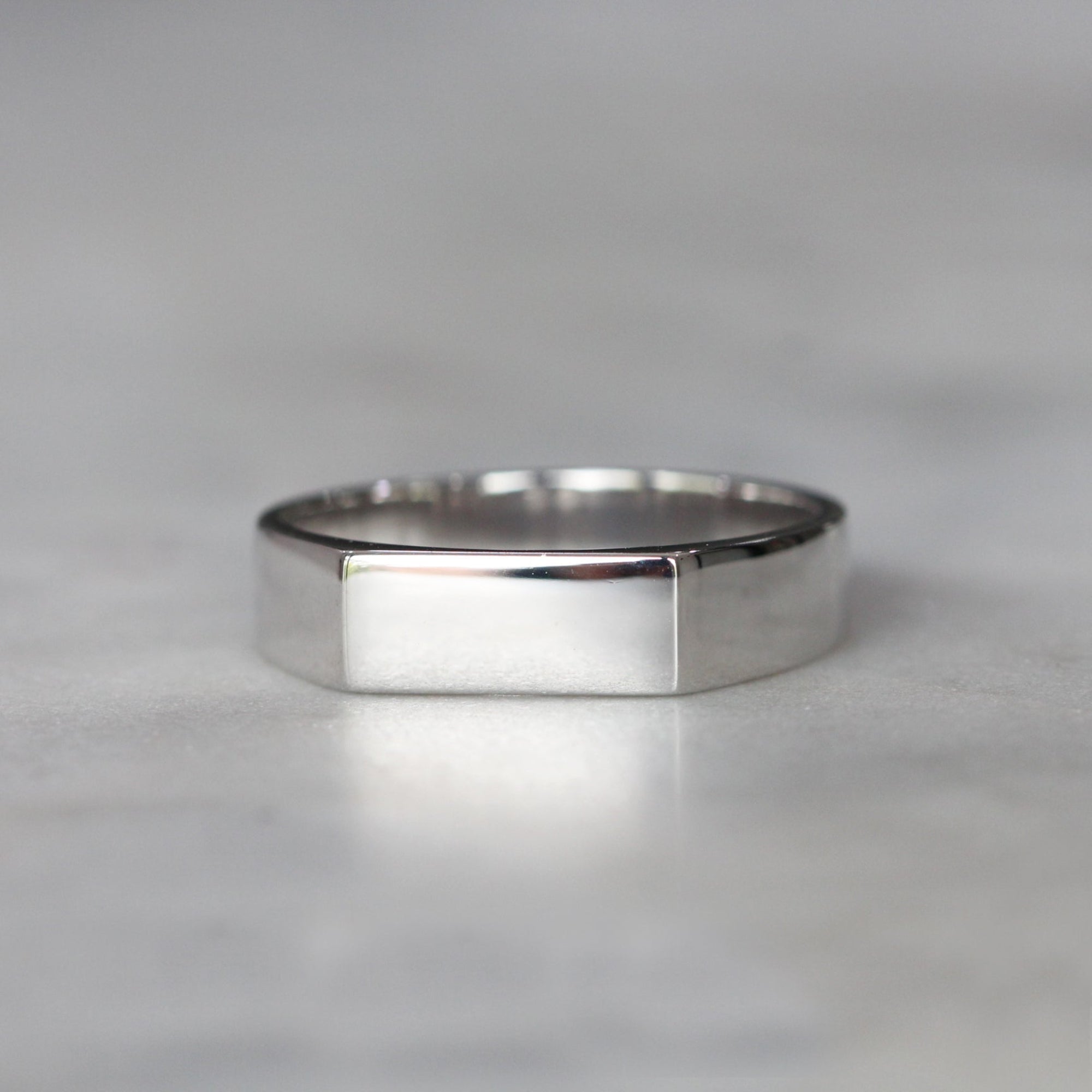 Slimline Rectangle Signet Ring